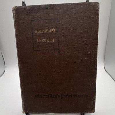 Macmillan's Pocket Classics Macbeth Hardcover 1933 Inscribed