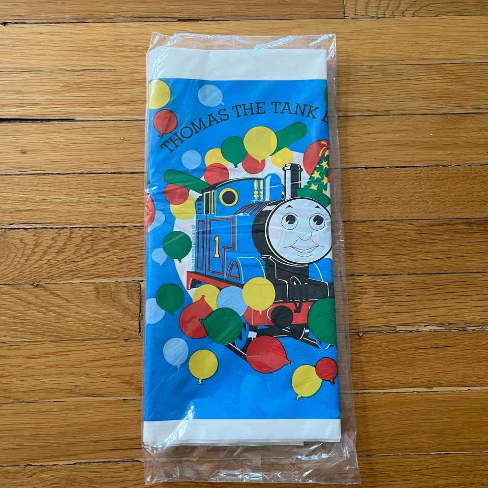 Lote de 3 bolsas de botín de mantel de fiesta de cumpleaños Thomas the Tank 1990 de colección NUEVO Foto 4 de 4