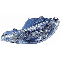 Scheinwerfer Vorne Links FüR Peugeot 206 1998 Al 2009 H7/H7 OEM 6205S9
