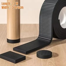 2m Non Slip Furniture Pads Rubber Floor Protectors Self Adhesive 4cm 6cm Wide UK