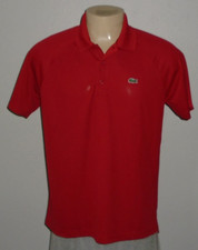 Lacoste Sport Red Short Sleeve Polo Shirt Men Size 6/XL