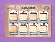 2025 Leaf Lumber NY Mets 8 Game Used Bat Card Alomar, Carter, Piazza etc  09/25