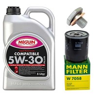 MotoröL Filter Set Meguin 5W-30 5 Liter + Schraube FüR Citroen Jumpy Peugeot 307