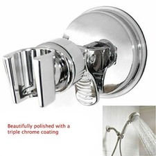 Shower Head Holder Suction Bracket Wall Mount Adjustable Handset Kit Bathroom