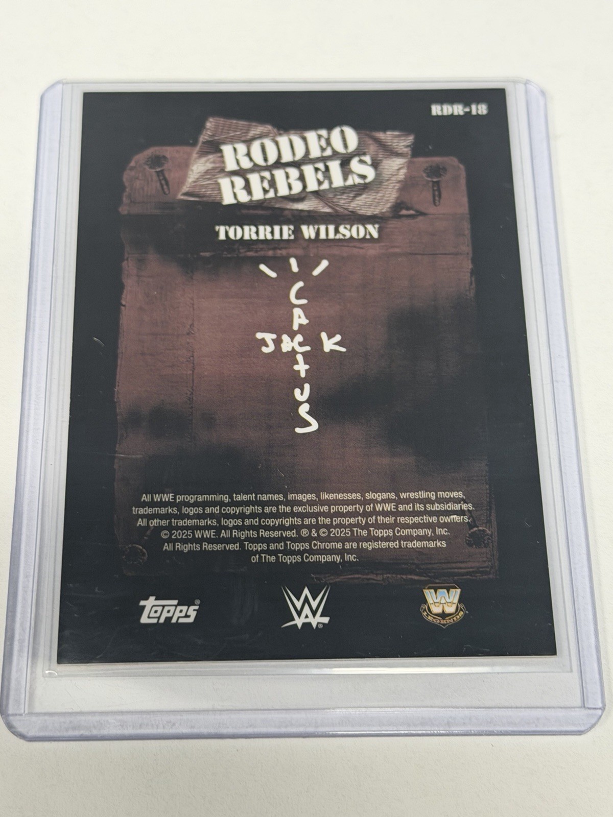 2025 Topps Chrome Cactus Jack WWE Torrie Wilson Gold Rodeo Rebels /50  view 2