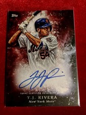 2018 Topps Inception Signature RES-TR - T.J. Rivera 🔥 Red SP 07/75 - NY Mets