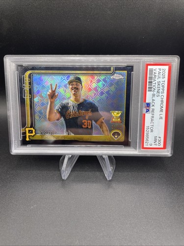 Paul Skenes [Black Refractor] #300 2025 Topps Chrome Logofractor card