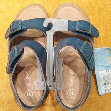 Cat and Jack Kids Navy Blue Reagan Hook and Loop Sandals Size 11 Toddler NWT