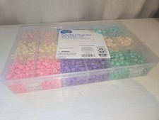2600 pcs Pony Beads Kit, 18 Color Rainbow Kandi Beads Set, Multicolor Matte Plas