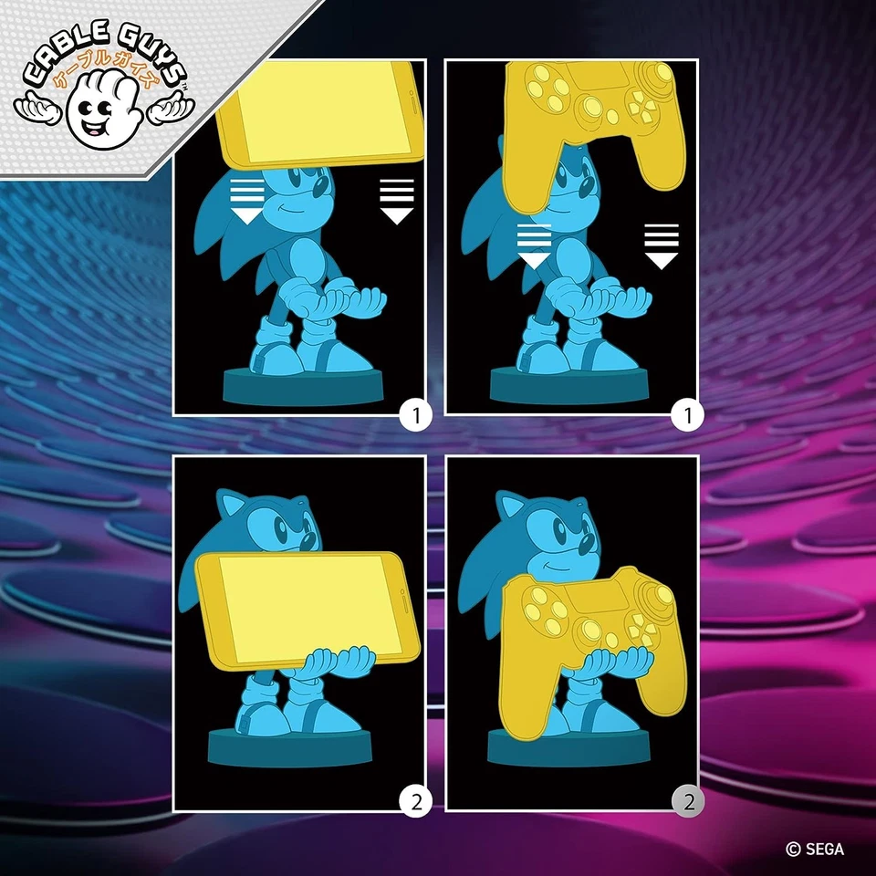 Cable Guys Sonic the Hedgehog Cable Guys Light Up Ikon Gaming Accessories Holder - Image 3 of 4