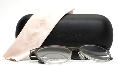 ANN TAYLOR AT409 C02 Brown Grey Womens Semi Cat Eye Eyeglasses 52-16-135 B:42