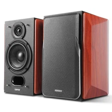 Edifier P17 Passive Bookshelf Speakers with Built-in Wall-Mount Bracket Surround