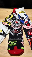 Calcetines Lucha Libre Triple AAA Psicosis Payaso, Pagano y Psicosis
