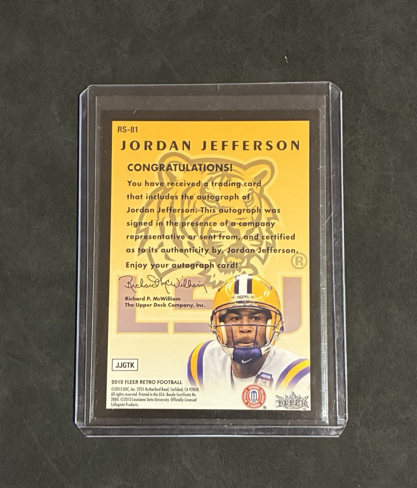 2012 Fleer Retro - 1993 Fleer Rookie Sensations Jordan Jefferson #RS-81... view 2
