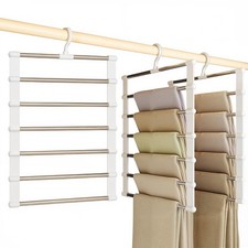 Legging Organizer for Closet, Wood Yoga Pants Hangers 2 Pack 10 Clips Leggings P