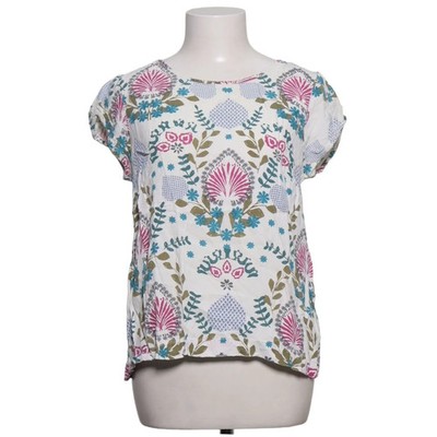 White Stuff, Top, Größe: 40, Weiß/Mehrfarbig, Viskose, Blumen, Damen #OEK