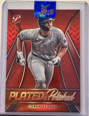 2025 Topps Pristine COREY SEAGER NUMBER MATCH Red /5 Plated and Polished #PP-10