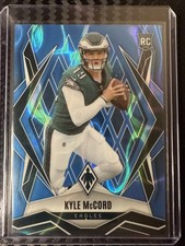 Kyle McCord  2025 Panini Phoenix Light Blue Lava #023/325 eagles