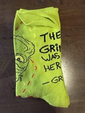 2025 McDonald's Grinch Socks Green Christmas Adult Happy Meal NEW