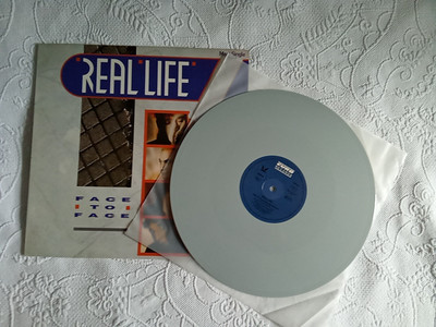 Real Life Maxi Vinyl Farbig Hellblau Face to Face NM