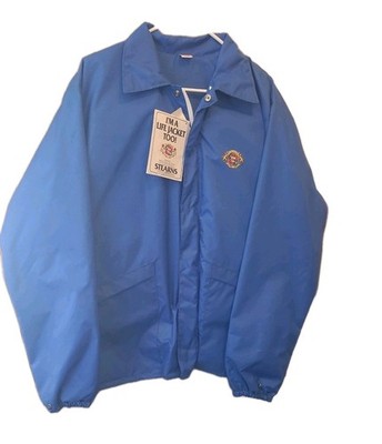 NEW Vintage Stearns Flotation Jacket ADULT LARGE 44-46 PFD TYPE III Approve BLUE