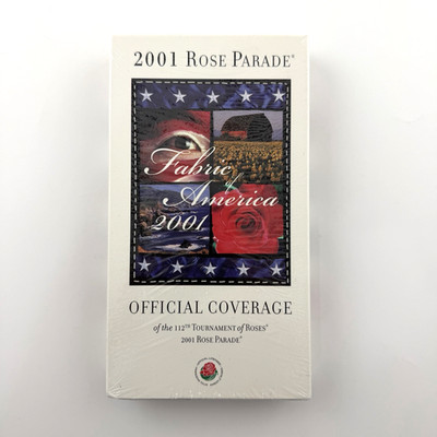 2001 ROSE PARADE Official Coverage VHS Fabric Of America SEALED RARE