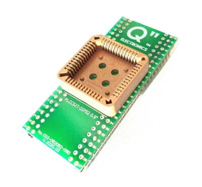 Kit Adaptateur PLCC52T Vers DIP52 Pas 0.9 - KubisElectronics, Neuf, Fabrication Pologne