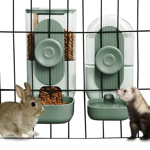 Automatic Pet Bowls Cage Hanging Feeder Pet Water Bottle Food Dispenser Bowl