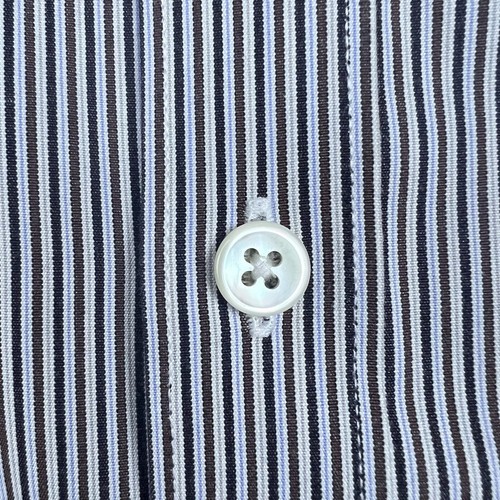 John Varvatos USA Dress Shirt Size 16 French Cuff Long Sleeve Button Up - Picture 9 of 14