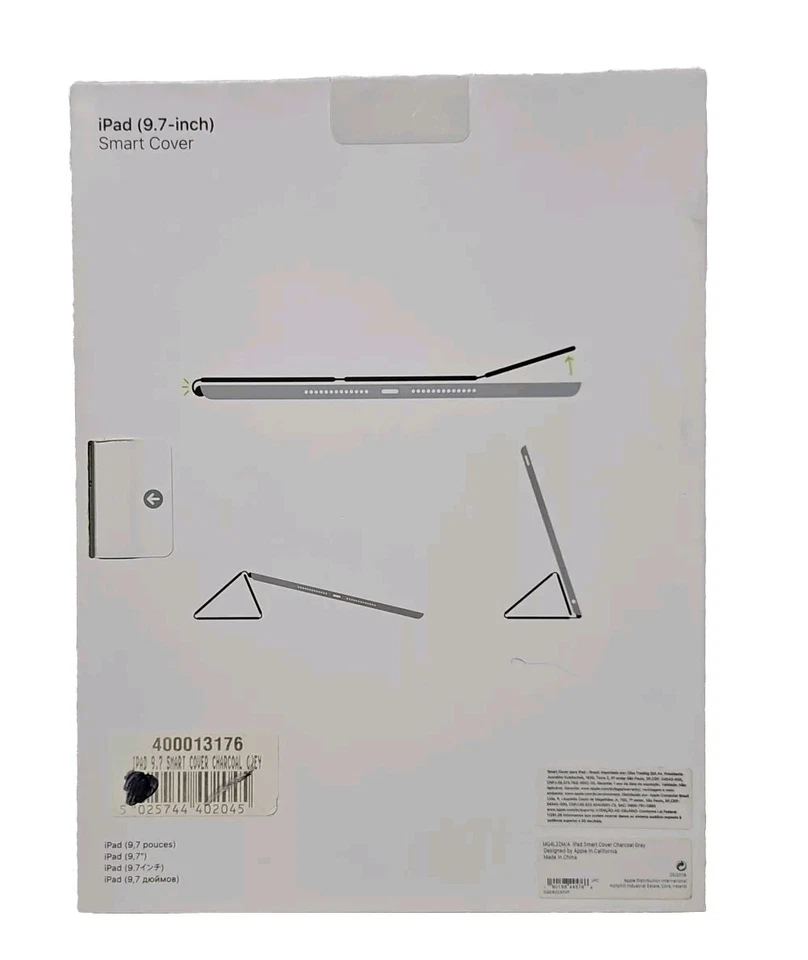 Genuine Apple iPad Air 1 & 2 Smart Cover 9.7" Charcoal Grey - Image 2 of 4