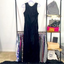 Vintage 90’s Scott McClintock Black Velvet Cutout Maxi Dress