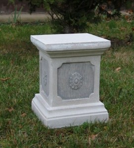 Sockel, Säule, Steinguss, 25 cm Steinsockel, Skulpturen, Gartenfigur