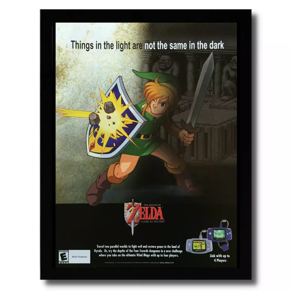 The Legend of Zelda: A Link to the Past GBA 2002 Print Ad/Poster Official  Art