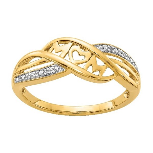 Red Gemstone Diamond Cocktail Ring 10k Yellow Gold Womens Estate Jewelry SZ 6.25 Red Gemstone Diamond Cocktail Ring 10k Yellow Gold Womens  main image 4