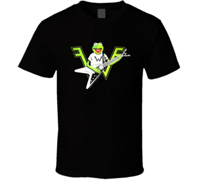 Buy Kermit The Frog Playing The Guitar Weezer Logo T Shirt