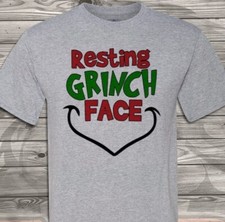 Resting Grinch Face - Christmas gift - Soft / Unisex - Fast Ship