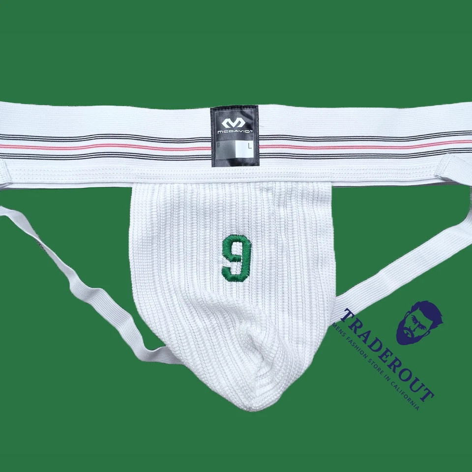 Персонализированный номер индивидуальная вышивка мужской белый спортивный ремешок для поддержки - Изображение 4 из 4