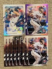 x9 TREVOR LARNACH RC 2021 Topps Chrome Update Auto Refactor + Purple + Base