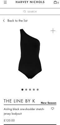 The Line By K Aisling Bodysuit in Black M NEW