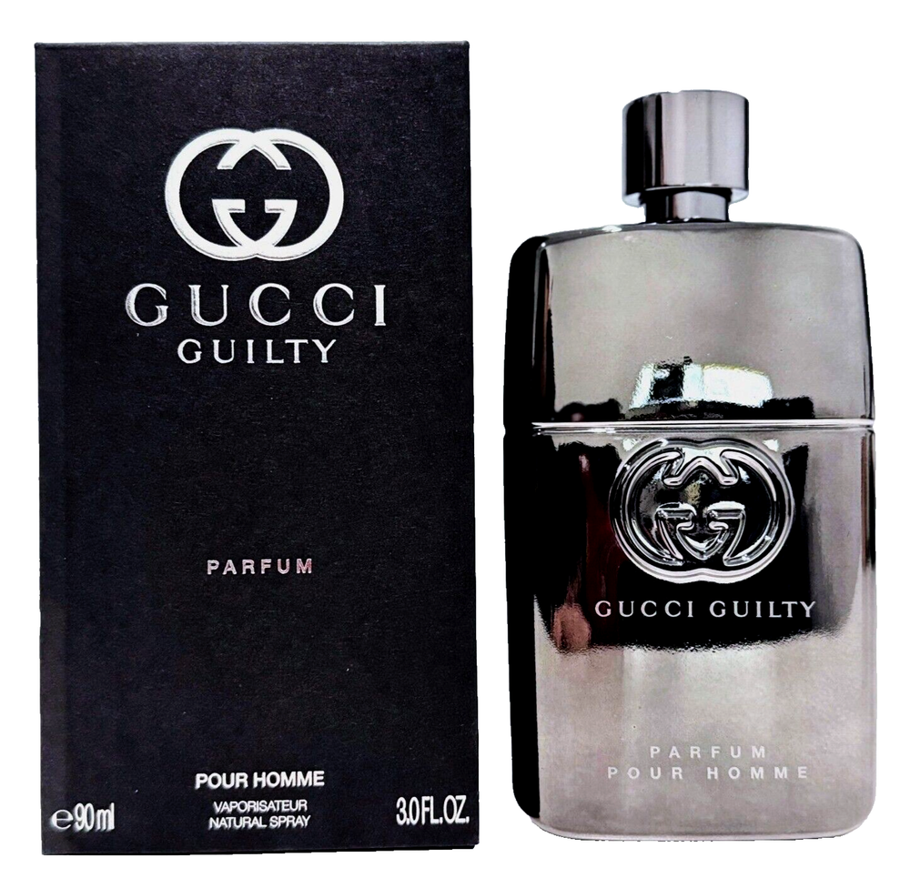 Gucci Guilty Pour Homme for Men 3.0 oz Parfum Spray NEW IN BOX 100% AUTHENTIC