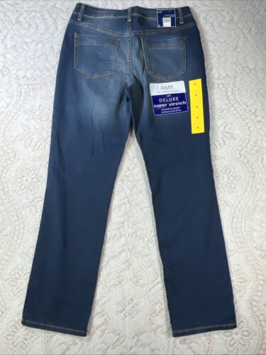 BANDOLINO Womens Size 8 AMY Blue Stretch Denim Straight Leg Jeans NEW - Picture 8 of 11
