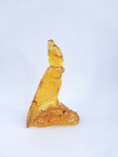 Unique ANCIENT EGYPTIAN statue Small of AMBER Falcon Horus , Scarab protect