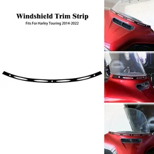CNC Front Windscreen Windshield Trim Strip Fit For Harley Street Glide 2014-2023