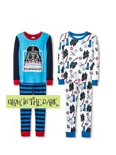 Disney Lego StarWars 2 Sleepwear Sets Gow In The Dark PJs Pajamas Size 4