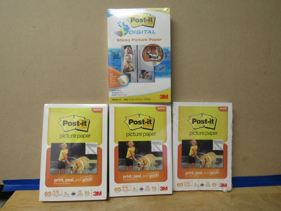 4 Post-it DIGITAL Photo Paper 4x6 INKJET Photo Paper & Stickers K - Image 2 of 3