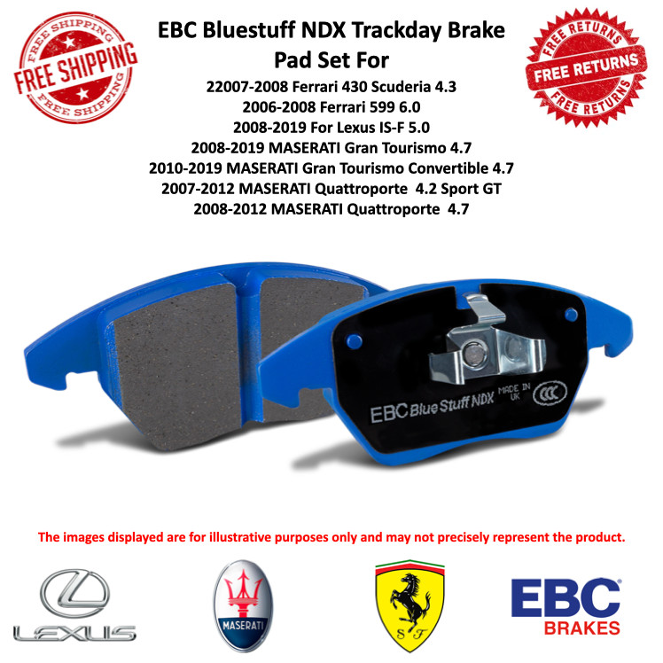 EBC Bluestuff NDX Brake Pad Set Front For 07-12 Quattroporte / 06-08 Ferrari 599