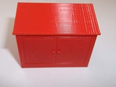 Greenhills Repro Storage Locker Red for the Scalextric Pit Stop Building - New -