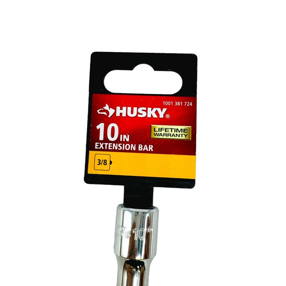 Husky 10 in Extension Bar 3/8 Drive 1001381724 Lifetime Warranty - Image 2 of 4