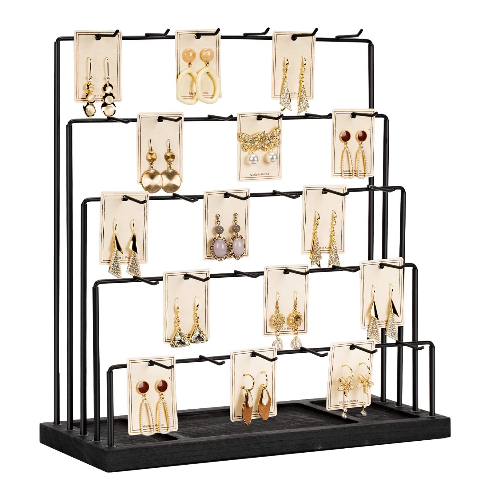Earring Display Stand for Jewelry Selling - Stylish Rack Organizer for Retail Shops  