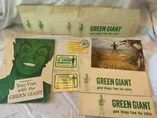 Vintage Jolly Green Giant Factory Tour Memorabilia  From Le Sueur, MN 1968